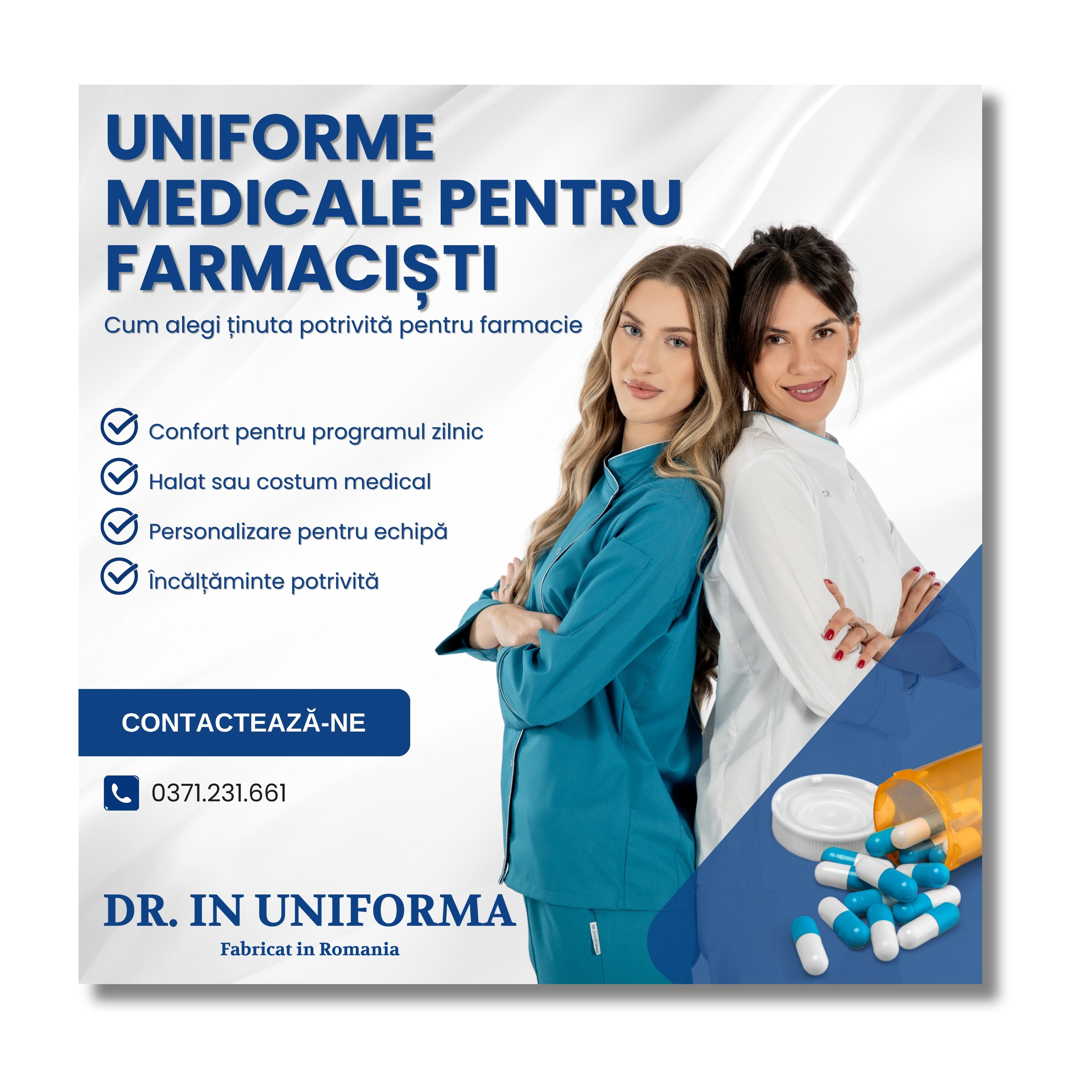 Uniforme medicale pentru farmaciști: cum alegi ținuta potrivită pentru farmacie