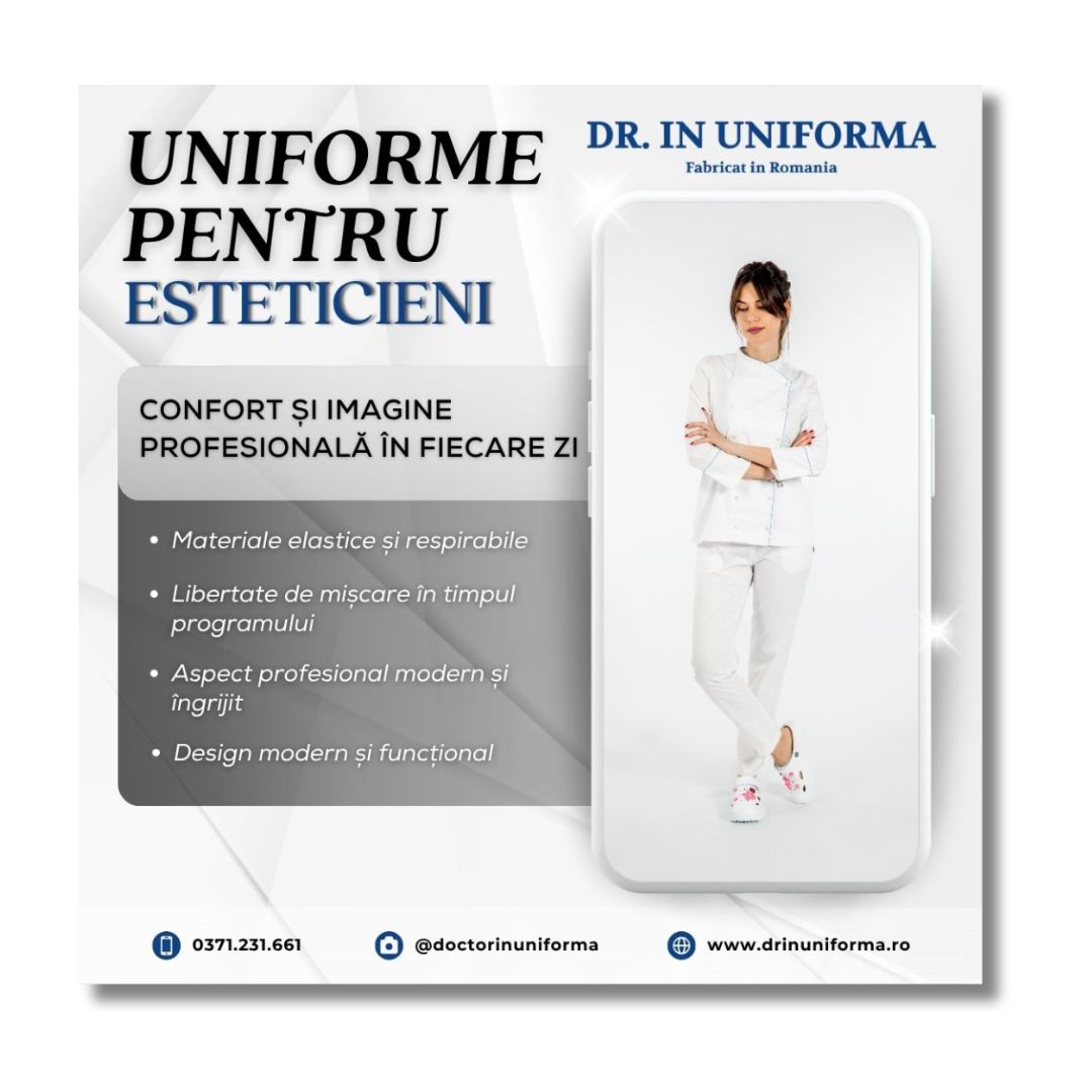 Uniforme medicale pentru esteticieni - confort și imagine profesională în fiecare zi