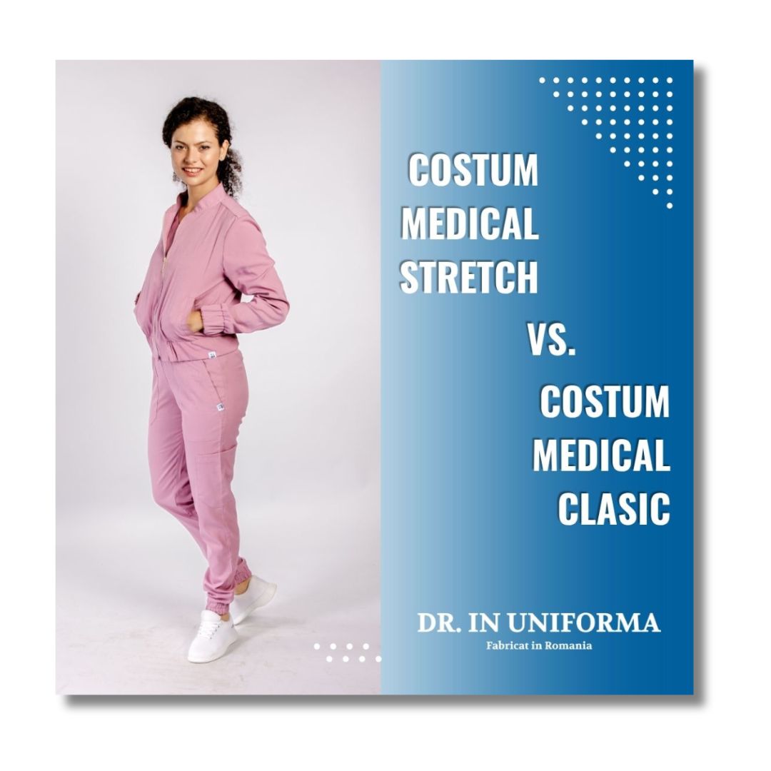 Costum medical stretch vs costum medical clasic - care este alegerea potrivită?