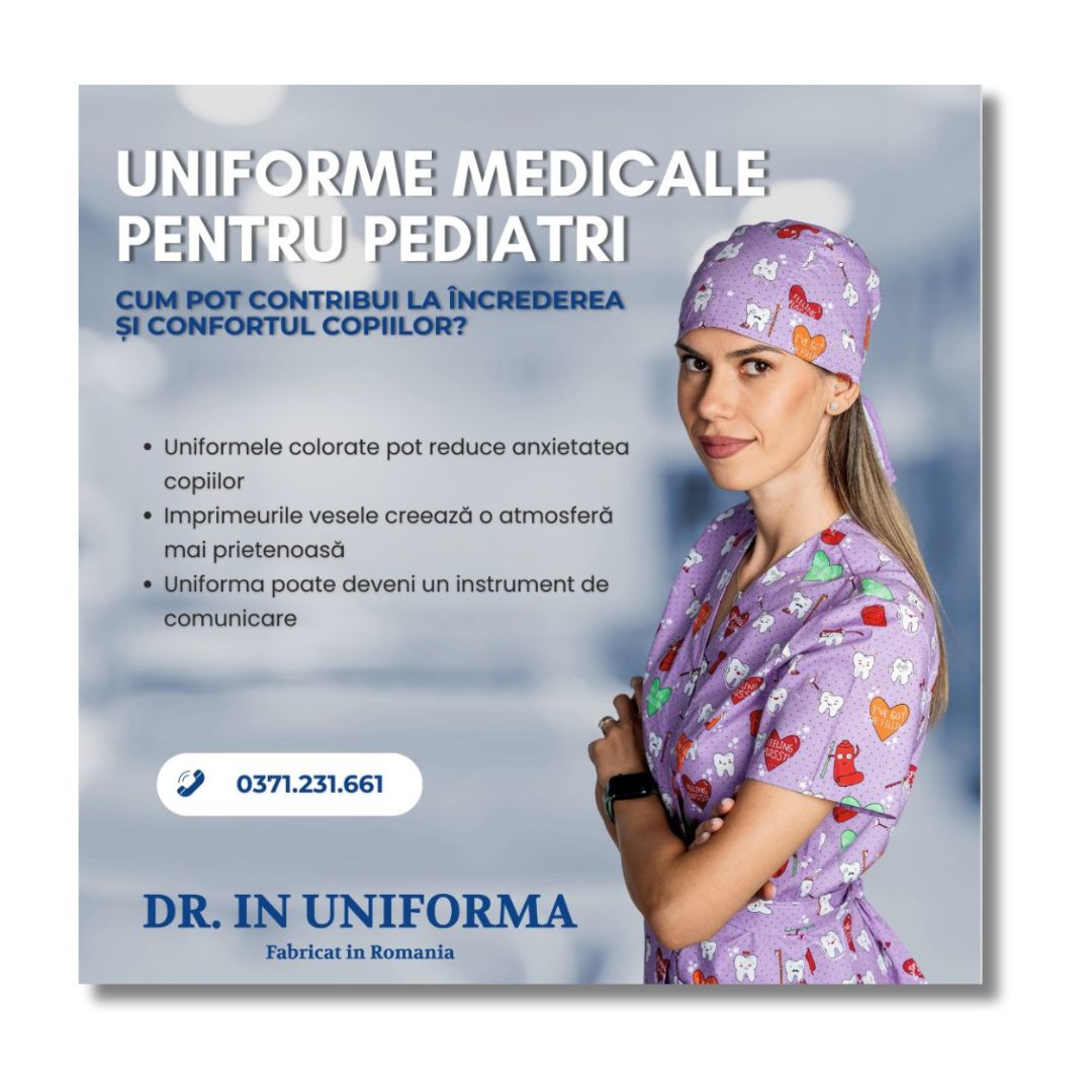 Uniforme medicale pentru pediatri - cum pot contribui la încrederea și confortul copiilor?