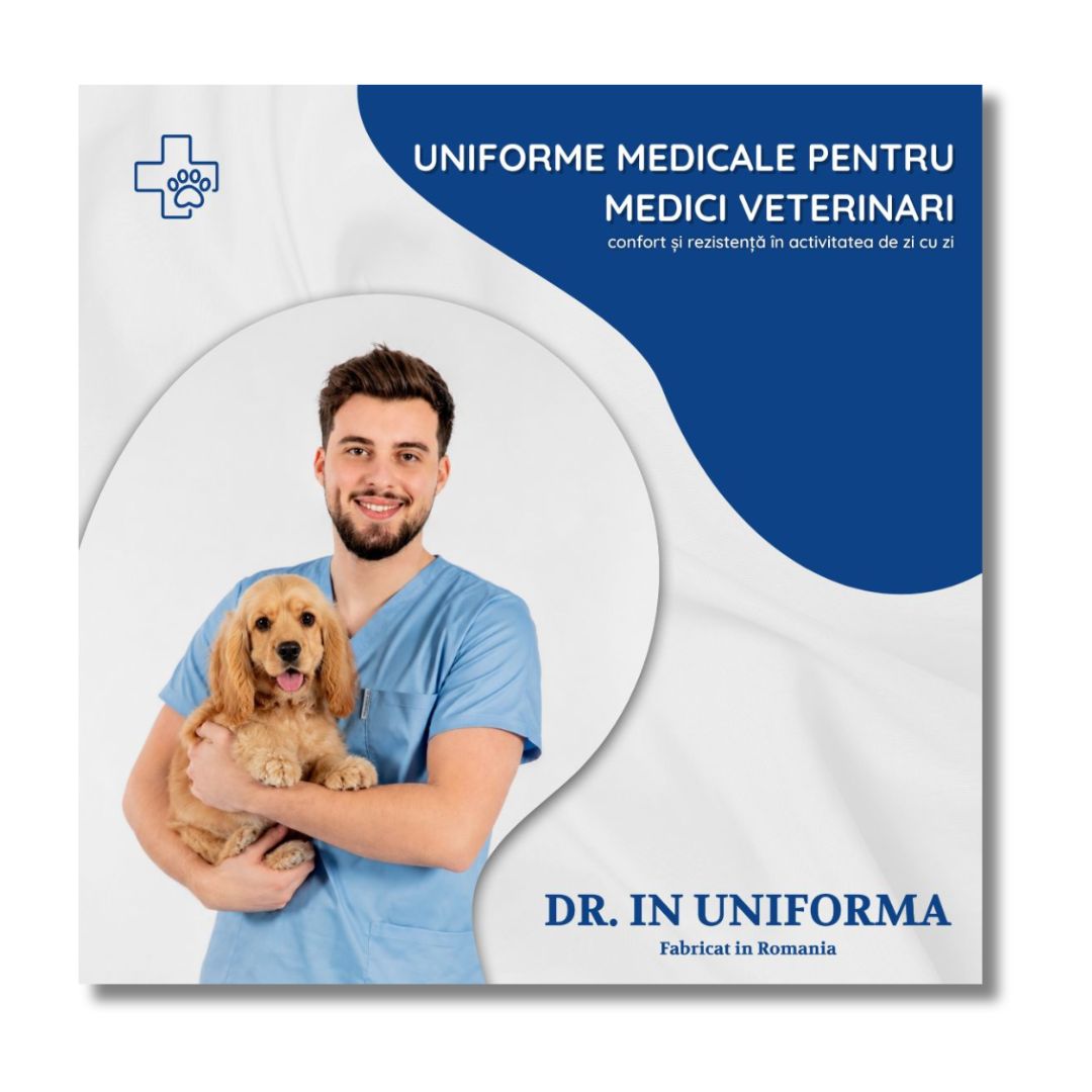 Uniforme medicale pentru medici veterinari - confort și rezistență în activitatea de zi cu zi