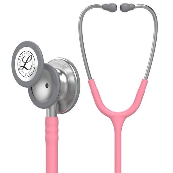 Stetoscop 3M Littmann, Classic III roz perlat Doctor in uniforma